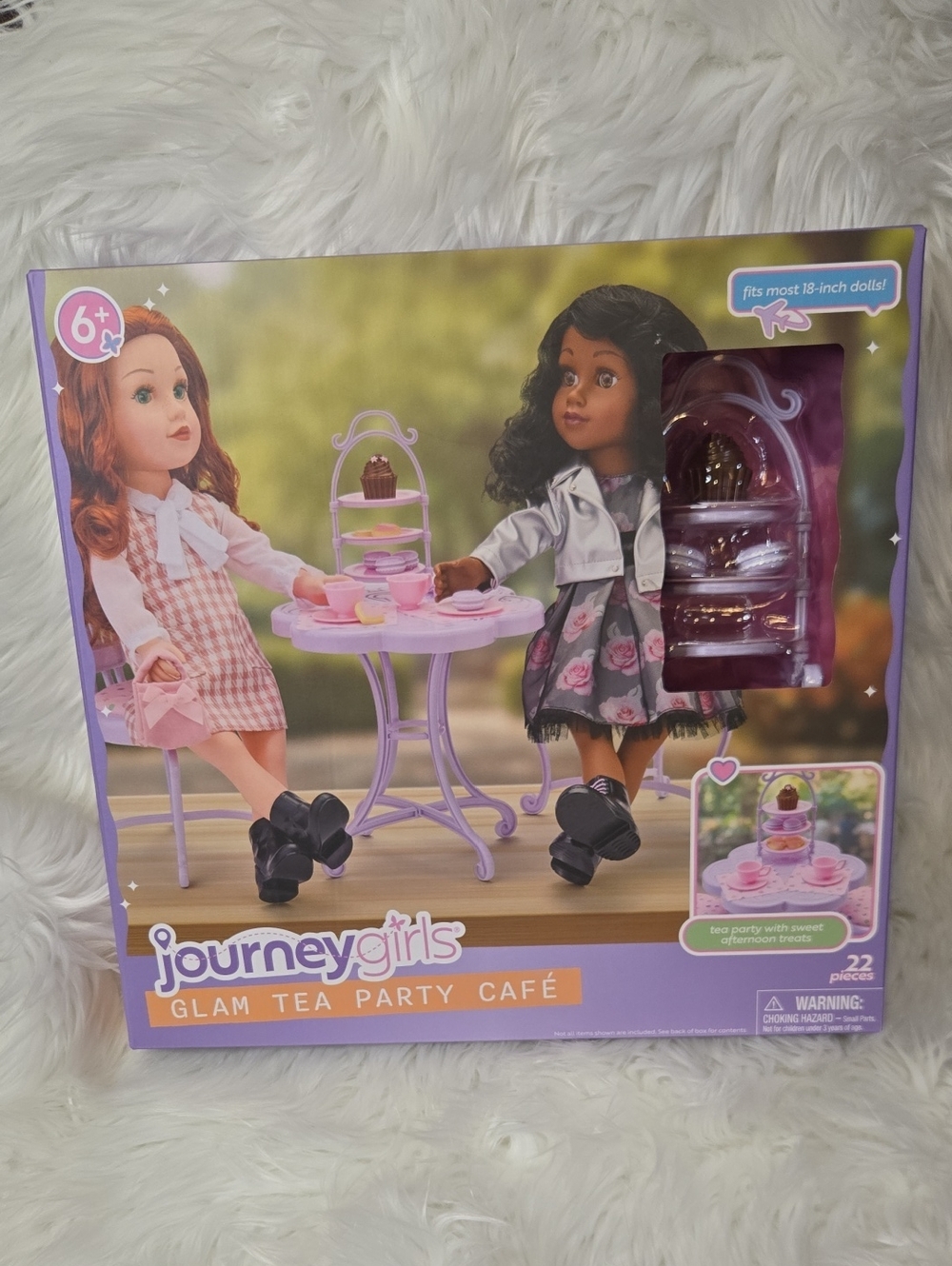 Journey Girls Glam 22 Piece Tea Party Cafe for 18" Dolls NWT